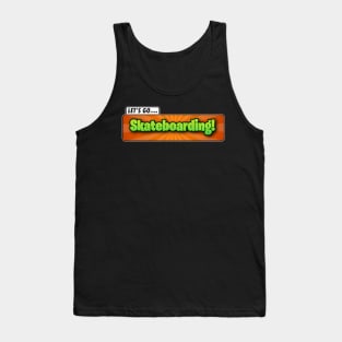 Plants & Zombies - Skateboard Sticker Spoof Tank Top